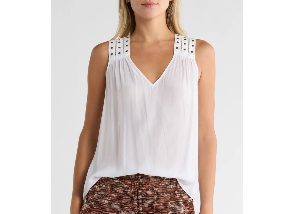 RAMY BROOK Glenn Studded Sleeveless Top